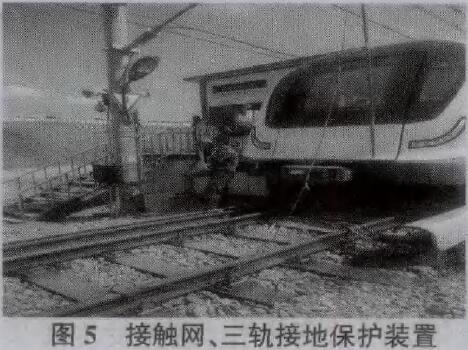 圖5為接觸網(wǎng)、不軌接地保護(hù)裝置