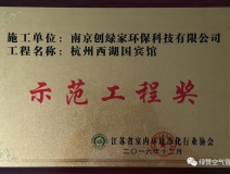 祝賀創(chuàng)綠家榮獲示范工程獎(jiǎng)！
